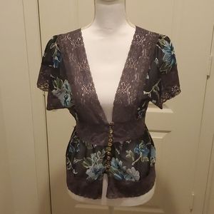 Lacey floral top